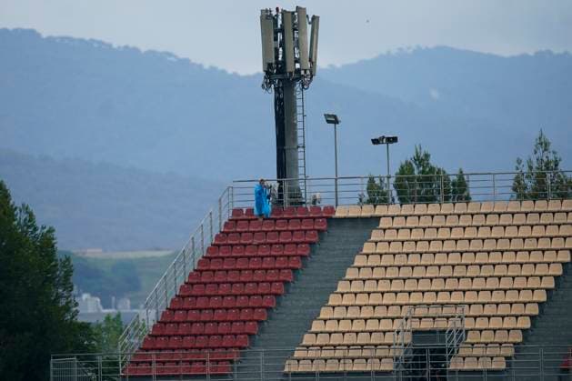 ESP: F1 Grand Prix of Spain. Practice. Photographer working in the stands on track during Practice ahead of the F1 Grand Prix of Spain at Circuit de Barcelona-Catalunya on June 3, 2023 in Barcelona, Spain. Copyright: xSergioxRuizx xPRESSINx PS_230603_022
