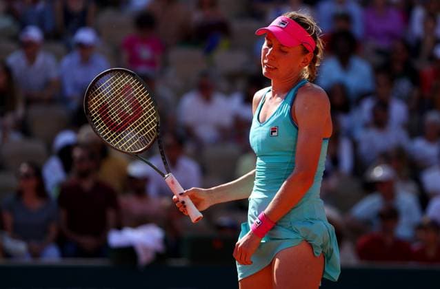 Mandatory Credit: Photo by Ella Ling Shutterstock (13944033bv) Ekaterina Alexandra of Russia frustrated French Open Tennis, Day 7, Roland Garros, Paris, France - 03 June 2023 French Open Tennis, Day 7, Roland Garros, Paris, France - 03 June 2023  Copyright: xEllaxLing Shutterstockx 13944033bv