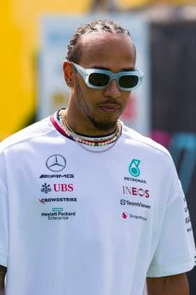 3rd June 2023: Circuit de Barcelona-Catalunya, Barcelona, Spain: Formula 1 Spanish Grand Prix 2023: Qualifying Day: Lewis Hamilton of the Mercedes Team arrives to the paddock during the Formula 1 AWS  ActionPlus12516666 PabloxGuillen