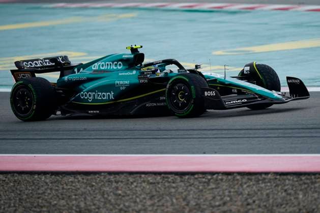 ESP: F1 Grand Prix of Spain. Practice. Fernando Alonso (Spain), Aston Martin AMR23 Mercedes Cognizant F1 Team on track during Practice ahead of the F1 Grand Prix of Spain at Circuit de Barcelona-Catalunya on June 3, 2023 in Barcelona, Spain. Copyright: xSergioxRuizx xPRESSINx PS_230603_047
