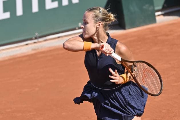 Tennis : Roland Garros 2023 - France - A K Schmiedlova - Croatie Tennis : Roland Garros 2023 - France - 03 06 23 ChrysleneCaillaud Panoramic 
