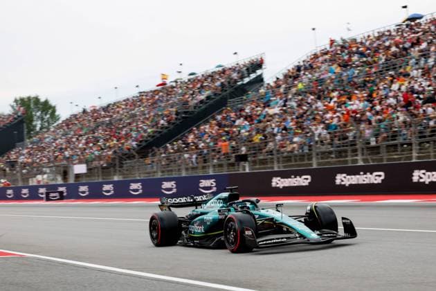 18 Lance Stroll CAN, Aston Martin Aramco Cognizant F1 Team , F1 Grand Prix of Spain at Circuit de Barcelona Catalunya on June 3, 2023 in Barcelona, Spain Photo by HOCH ZWEI Barcelona Spain
