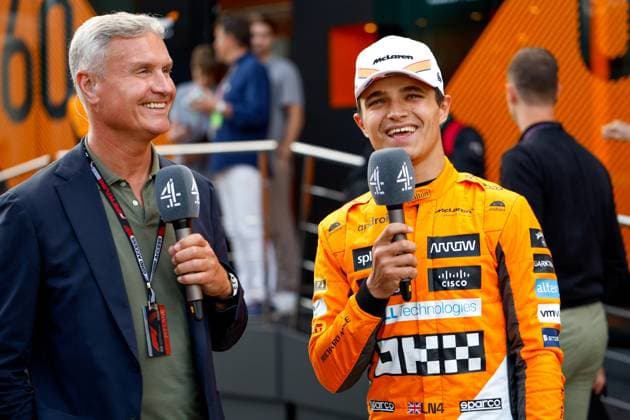 David Coulthard GBR , 4 Lando Norris GBR, McLaren F1 Team , F1 Grand Prix of Spain at Circuit de Barcelona Catalunya on June 3, 2023 in Barcelona, Spain Photo by HOCH ZWEI Barcelona Spain