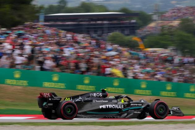 44 Lewis Hamilton GBR, Mercedes AMG Petronas F1 Team , F1 Grand Prix of Spain at Circuit de Barcelona Catalunya on June 3, 2023 in Barcelona, Spain Photo by HOCH ZWEI Barcelona Spain
