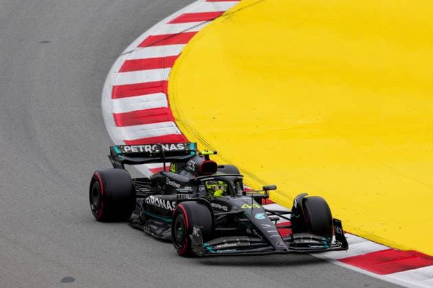 44 Lewis Hamilton GBR, Mercedes AMG Petronas F1 Team , F1 Grand Prix of Spain at Circuit de Barcelona Catalunya on June 3, 2023 in Barcelona, Spain Photo by HOCH ZWEI Barcelona Spain