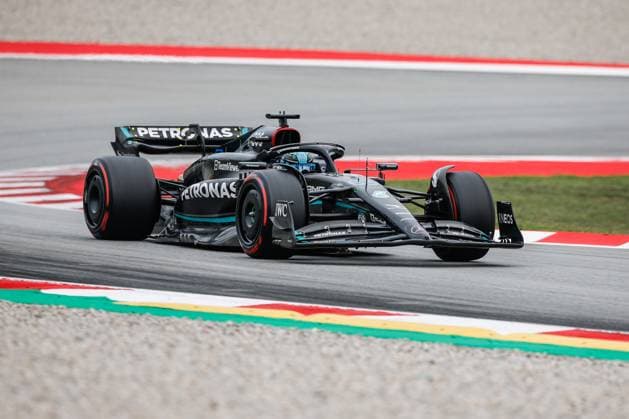 63 George Russell GBR, Mercedes AMG Petronas F1 Team , F1 Grand Prix of Spain at Circuit de Barcelona Catalunya on June 3, 2023 in Barcelona, Spain Photo by HOCH ZWEI Barcelona Spain