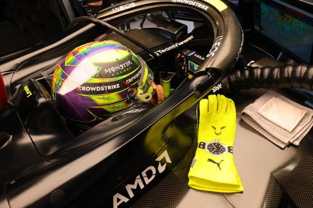 HAMILTON Lewis (gbr), Mercedes AMG F1 Team W14, portrait during the Formula 1 AWS Gran Premio de Espana 2023, 7th round of the 2023 Formula One World Championship, WM, Weltmeisterschaft from June 2 to 4, 2023 on the Circuit de Barcelona-Catalunya, in Montmelo, Spain - F1 - SPANISH GRAND PRIX 2023 DPPI Panoramic  00123014_0Y2A1710