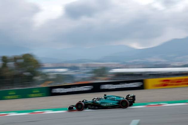 18 STROLL Lance (can), Aston Martin F1 Team AMR23, action during the Formula 1 AWS Gran Premio de Espana 2023, 7th round of the 2023 Formula One World Championship, WM, Weltmeisterschaft from June 2 to 4, 2023 on the Circuit de Barcelona-Catalunya, in Montmelo, Spain - F1 - SPANISH GRAND PRIX 2023 DPPI Panoramic  00123014_F12023GP08ESP_JK045553