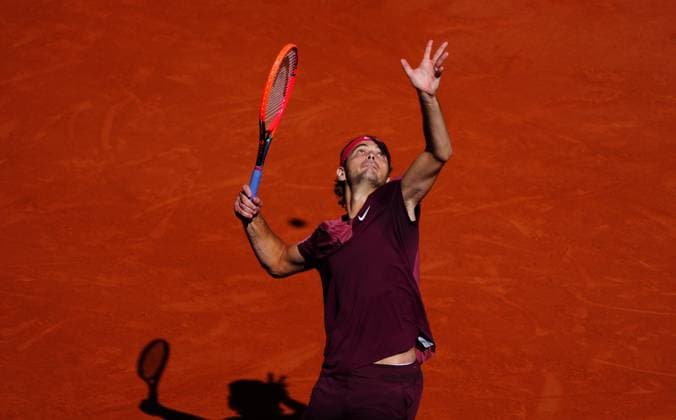 Mandatory Credit: Photo by Javier Garcia Shutterstock (13944030cv) Taylor Fritz in third round action French Open Tennis, Day 7, Roland Garros, Paris, France - 03 June 2023 French Open Tennis, Day 7, Roland Garros, Paris, France - 03 June 2023  Copyright: xJavierxGarcia Shutterstockx 13944030cv