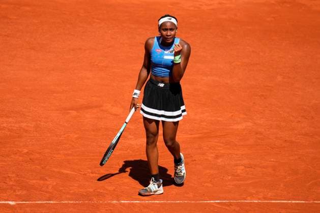 PARIS, FRANCE - JUNE 3: Coco Gauff reacts during the 3nd round of Roland Garros 2023 match at Roland Garros Stadium on June 3, 2023 in Paris, France. (Photo by Glenn Gervot Icon Sportswire) TENNIS: JUN 03 French Open EDITORIAL USE ONLY Icon2306034585