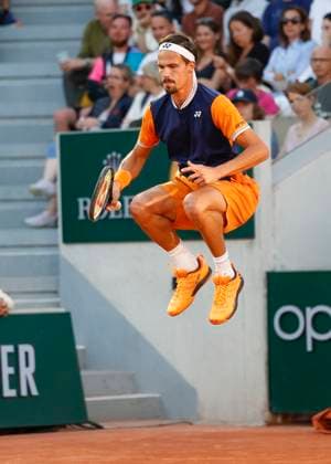 Daniel Altmaier GER jumps high and cheers himself on Copyright: xJuergenxHasenkopfx