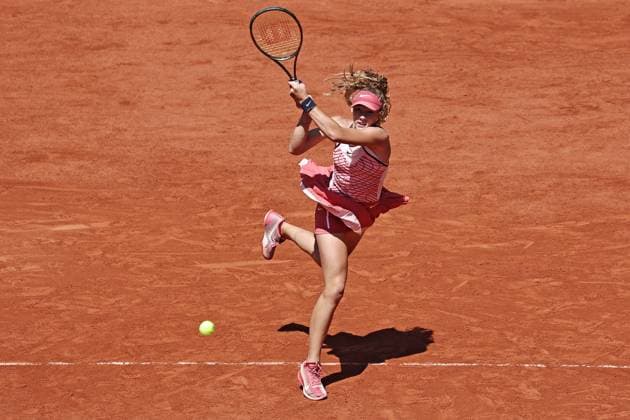 Mirra Andreeva, RUS, during third round of 2023 French Open at Roland Garros, Paris, 03 06 2023