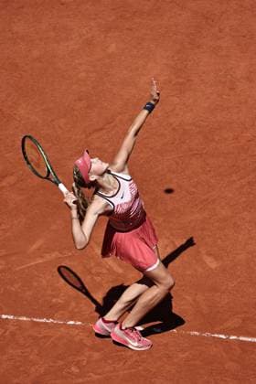 Mirra Andreeva, RUS, during third round of 2023 French Open at Roland Garros, Paris, 03 06 2023