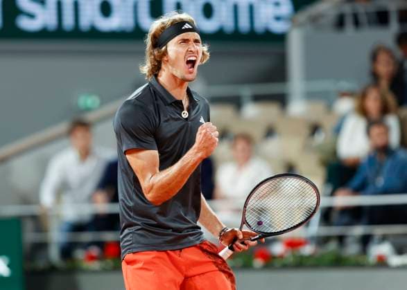 Alexander Zverev makes a fist and cheers, jubilation, joy, emotion Copyright: xJuergenxHasenkopfx