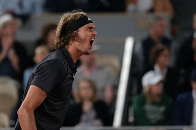 June 3, 2023, Paris, Paris, France: ALEXANDER SVEREV of Germany return the ball to FRANCES TIAFOE of USA during the Day 7 of the French Open 2023, Grand Slam tennis tournament at the Roland-Garros Stadium - Paris France Paris France - ZUMAp119 20230603_zaf_p119_032 Copyright: xPierrexSteveninx