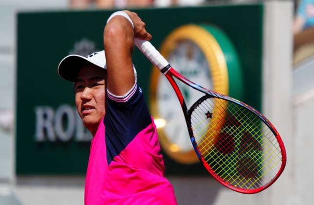 Mandatory Credit: Photo by Javier Garcia Shutterstock (13944030iu) Yoshihito Nishioka French Open Tennis, Day 7, Roland Garros, Paris, France - 03 June 2023 French Open Tennis, Day 7, Roland Garros, Paris, France - 03 June 2023  Copyright: xJavierxGarcia Shutterstockx 13944030iu