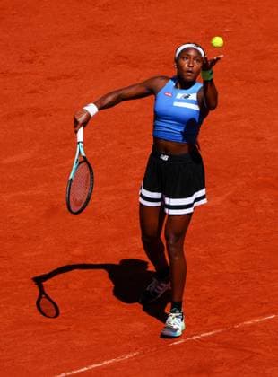 Mandatory Credit: Photo by Javier Garcia Shutterstock (13944030gb) Coco Gauff French Open Tennis, Day 7, Roland Garros, Paris, France - 03 June 2023 French Open Tennis, Day 7, Roland Garros, Paris, France - 03 June 2023  Copyright: xJavierxGarcia Shutterstockx 13944030gb