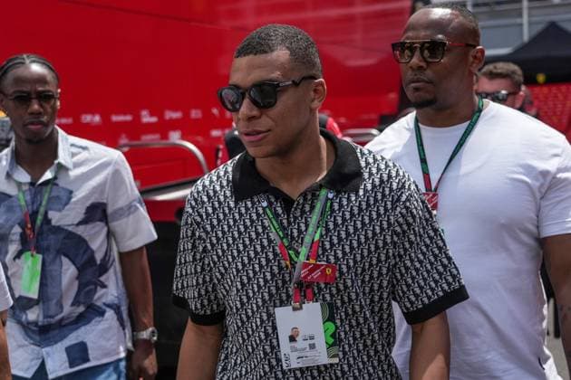 ESP: F1 Grand Prix of Spain. Career. Kylian Mbappe during career ahead of the F1 Grand Prix of Spain at Circuit de Barcelona-Catalunya on June 4, 2023 in Barcelona, Spain. Copyright: xSergioxRuizx xPRESSINx PS_230604_013