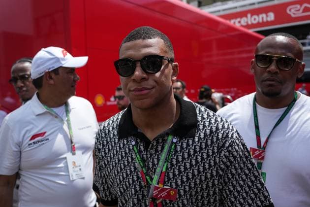 ESP: F1 Grand Prix of Spain. Career. Kylian Mbappe during career ahead of the F1 Grand Prix of Spain at Circuit de Barcelona-Catalunya on June 4, 2023 in Barcelona, Spain. Copyright: xSergioxRuizx xPRESSINx PS_230604_019