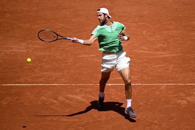 Karen Khachanov TENNIS : Roland Garros 2023 - Paris - 04 06 2023 JBAutissier Panoramic 