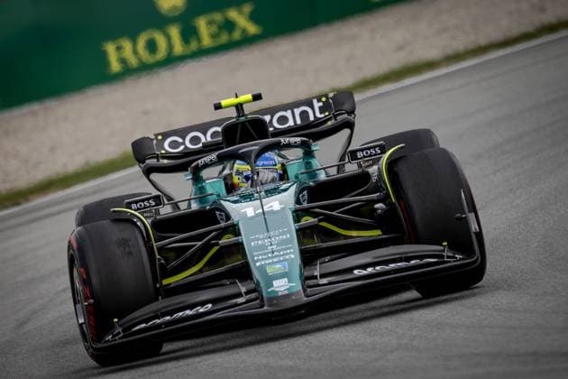 BARCELONA - Fernando Alonso (Aston Martin) during the Grand Prix of Spain. ANP SEM VAN DER WAL F1 Grand Prix of Spain 2023 xVIxANPxSportx xxANPxIVx 470881100 originalFilename: 470881100.jpg