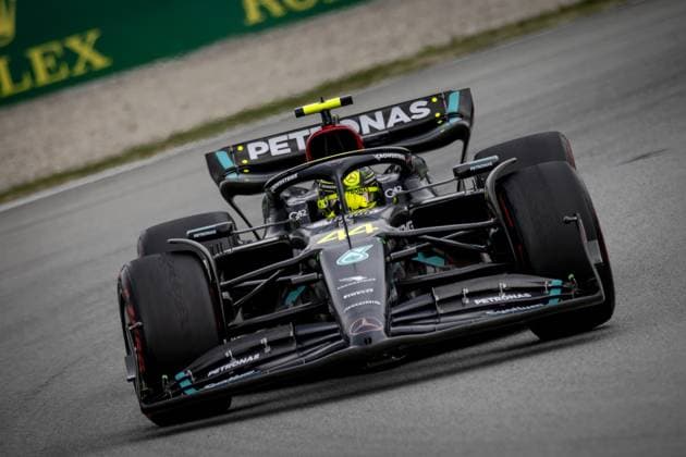 BARCELONA - Lewis Hamilton (Mercedes) during the Grand Prix of Spain. ANP SEM VAN DER WAL F1 Grand Prix of Spain 2023 xVIxANPxSportx xxANPxIVx 470881317 originalFilename: 470881317.jpg