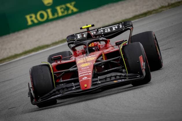 BARCELONA - Carlos Sainz (Ferrari) during the Grand Prix of Spain. ANP SEM VAN DER WAL F1 Grand Prix of Spain 2023 xVIxANPxSportx xxANPxIVx 470881406 originalFilename: 470881406.jpg