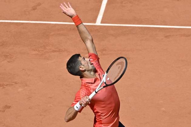 Tennis : Roland Garros 2023 - France - Novak Djokovic - Serbie Tennis : Roland Garros 2023 - France - 04 06 23 ChrysleneCaillaud Panoramic 