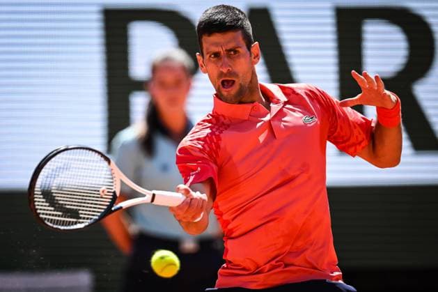 June 4, 2023, Paris, France, France: Novak DJOKOVIC of Serbia during the eighth day of Roland-Garros 2023, French Open 2023, Grand Slam tennis tournament at the Roland-Garros Stadium on June 04, 2023 in Paris, France. Paris France - ZUMAm308 20230604_zsp_m308_002 Copyright: xMatthieuxMirvillex