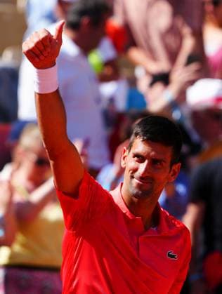 Mandatory Credit: Photo by Javier Garcia Shutterstock (13944034al) Novak Djokovic celebrates his fourth round win French Open Tennis, Day 8, Roland Garros, Paris, France - 04 June 2023 French Open Tennis, Day 8, Roland Garros, Paris, France - 04 June 2023  Copyright: xJavierxGarcia Shutterstockx 13944034al