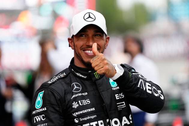 F1 Grand Prix of Spain Lewis Hamilton of Great Britain and Mercedes AMG Petronas F1 Team during the F1 Grand Prix of Spain at Circuit de Barcelona-Catalunya on June 4, 2023 in Barcelona, Spain. Barcelona Spain  Copyright: xJosexBretonx originalFilename:breton-f1grandp230604_npIcQ.jpg