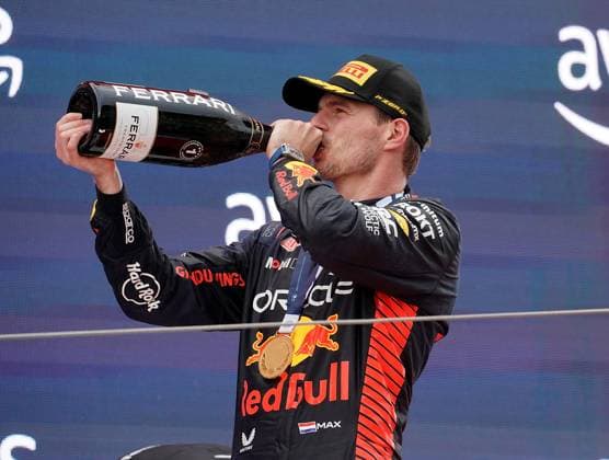 04 06 2023, Circuit de Catalunya, Barcelona, Formula 1 AWS Grand Prix of Spain 2023 , in picture podium winner Max Verstappen NLD , Oracle Red Bull Racing Barcelona Circuit de Catalunya Catalunya Spain  eu-images-506