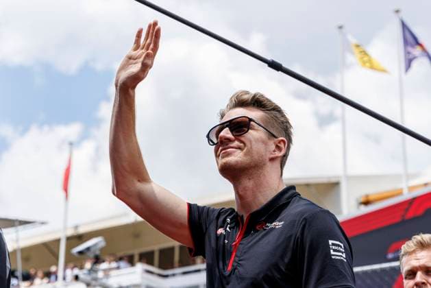 4th June 2023: Circuit de Barcelona-Catalunya, Barcelona, Spain: Formula 1 Spanish Grand Prix 2023: Race Day: Nico Hulkenberg of the Haas F1 Team walk through the pit lane towards the driver s parade  ActionPlus12517336 PabloxGuillen