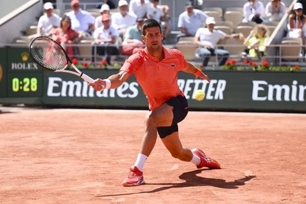 Novak Djokovic (srb) TENNIS : Roland Garros 2023 - Paris - 04 06 2023 JBAutissier Panoramic 