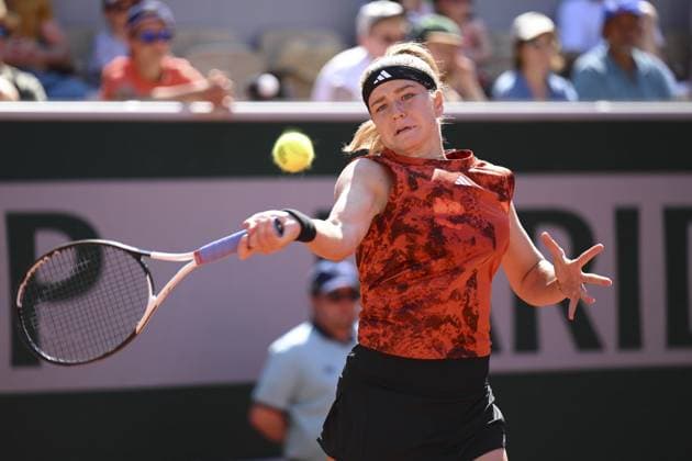 Karolina Muchova (Cze) TENNIS : Roland Garros 2023 - Paris - 04 06 2023 JBAutissier Panoramic 
