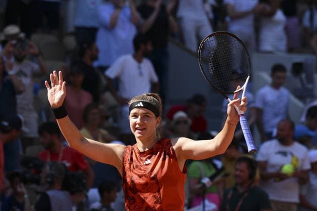 Karolina Muchova (Cze) TENNIS : Roland Garros 2023 - Paris - 04 06 2023 JBAutissier Panoramic 