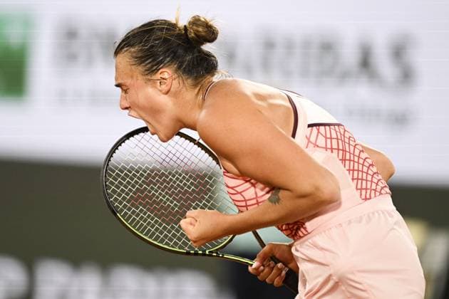 Aryna Sabalenka TENNIS : Roland Garros 2023 - Paris - 04 06 2023 JBAutissier Panoramic 