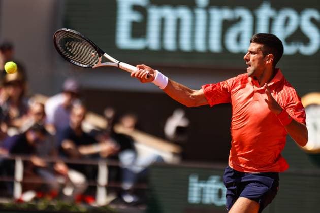 2023 French Open - Day Eight Novak DJOKOVIC (SER) during his match against Juan PABLO VARILLAS (ITA) on Philippe CHATRIER court in The French Open Roland Garros 2023 tennis tournament day eight. Paris France  Copyright: xIbrahimxEzzatx originalFilename:ezzat-notitle230604_npHEu.jpg