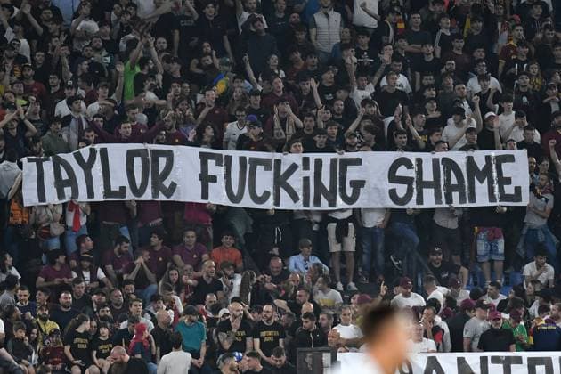Sport Themen der Woche KW22 Sport Bilder des Tages Serie A match Roma v Spezia Roma fans during football Serie A match Roma v Spezia,Rome, Italy , 04th, Jun , 2023 Imago-Images Emmefoto Copyright: xImago-Images Emmefotox