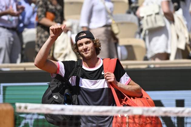 Tennis : Roland Garros 2023 - France - Nicolas Jarry - Chili Tennis : Roland Garros 2023 - France - 05 06 23 ChrysleneCaillaud Panoramic 