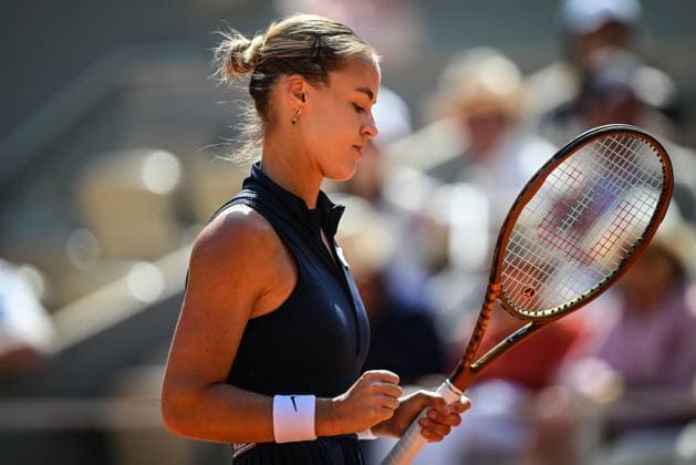June 5, 2023, Paris, France, France: Anna Karolina SCHMIEDLOVA of Slovakia during the ninth day of Roland-Garros 2023, French Open 2023, Grand Slam tennis tournament at the Roland-Garros Stadium on June 05, 2023 in Paris, France. Paris France - ZUMAm308 20230605_zsp_m308_003 Copyright: xMatthieuxMirvillex