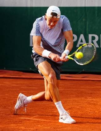 Mandatory Credit: Photo by Javier Garcia Shutterstock (13944044cq) Holger Rune in fourth round action French Open Tennis, Day 9, Roland Garros, Paris, France - 05 June 2023 French Open Tennis, Day 9, Roland Garros, Paris, France - 05 June 2023  Copyright: xJavierxGarcia Shutterstockx 13944044cq