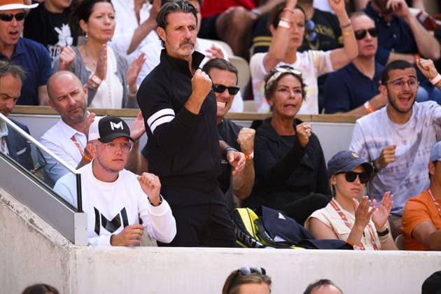 Patrick Mouratoglou entraineur d Holger Rune (Den) TENNIS : Roland Garros 2023 - Paris - 05 06 2023 JBAutissier Panoramic 