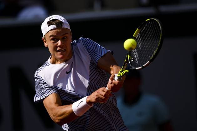 Holger Rune (Den) TENNIS : Roland Garros 2023 - Paris - 05 06 2023 JBAutissier Panoramic 