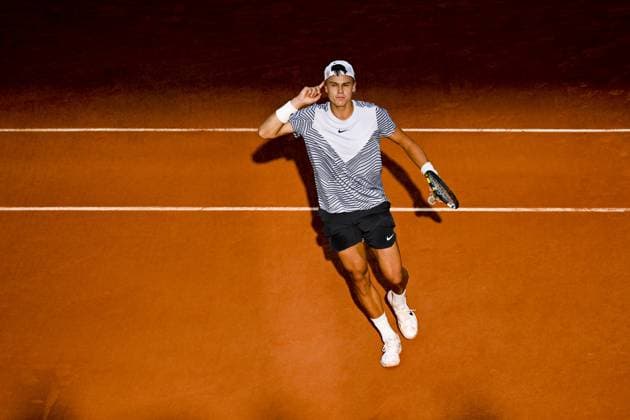 Holger Rune (Den) TENNIS : Roland Garros 2023 - Paris - 05 06 2023 JBAutissier Panoramic 