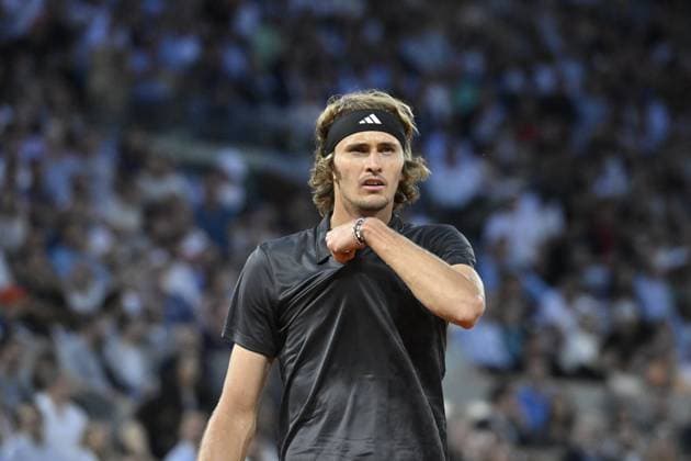 Tennis : Roland Garros 2023 - France - Alexander Zverev - Allemagne Tennis : Roland Garros 2023 - France - 05 06 23 ChrysleneCaillaud Panoramic 