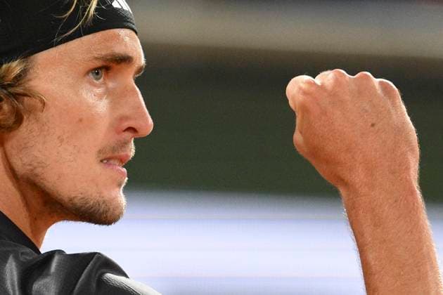 joie d Alexander Zverev (Ger) TENNIS : Roland Garros 2023 - Paris - 05 06 2023 JBAutissier Panoramic 