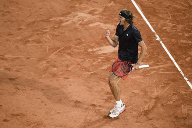 joie d Alexander Zverev (Ger) TENNIS : Roland Garros 2023 - Paris - 05 06 2023 JBAutissier Panoramic 