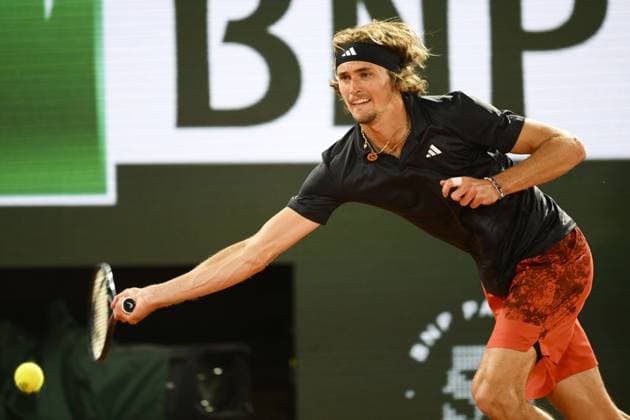 Alexander Zverev (Ger) TENNIS : Roland Garros 2023 - Paris - 05 06 2023 JBAutissier Panoramic 