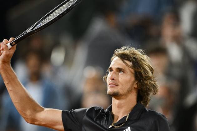 joie d Alexander Zverev (Ger) TENNIS : Roland Garros 2023 - Paris - 05 06 2023 JBAutissier Panoramic 